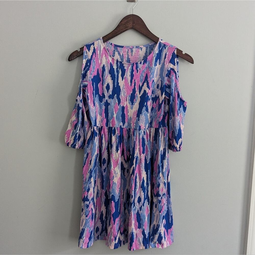 Girls Lilly Pulitzer Purple Ikat Dress XL 12-14 Years